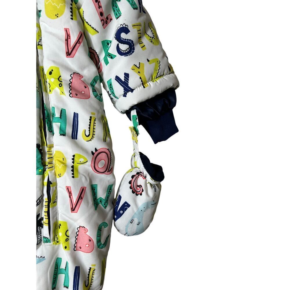 VINE Boy’s Dinosaur & Alphabet Snowsuit / Size: 18-24 Months - Picture 5 of 12
